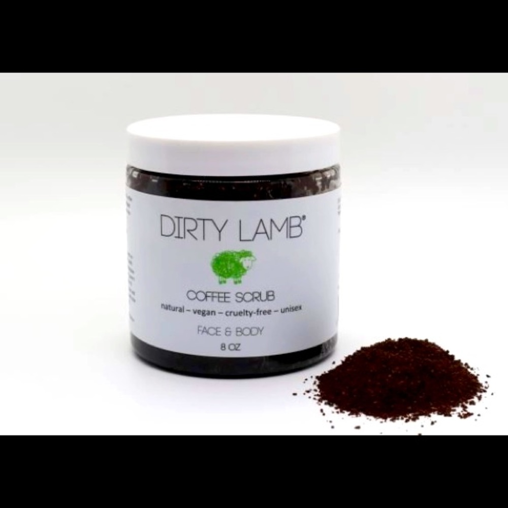 Dirty Lamb coffee scrub, for face and body